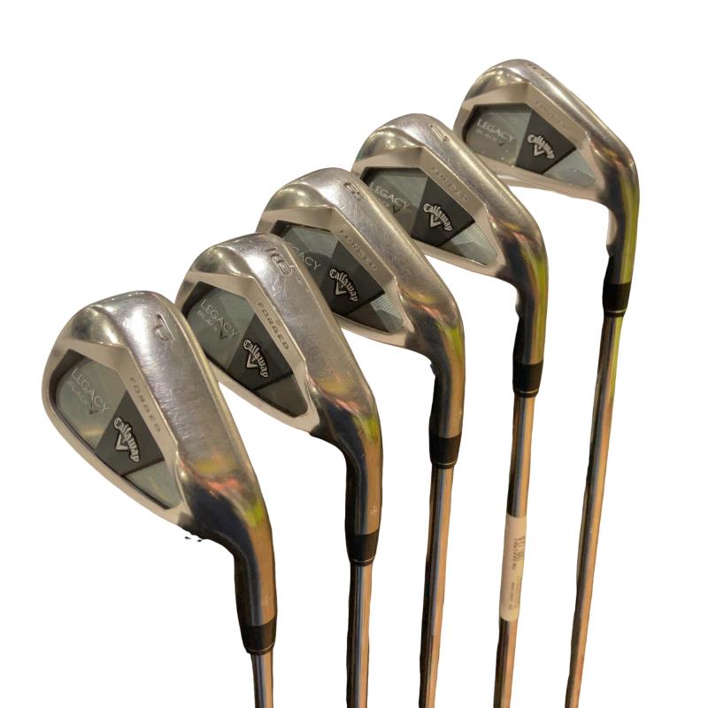 【中古】 キャロウェイ LEGACY BLACK ダーククロムメッキ 6S アイアンセット IR NS PRO MODUS3 TOUR120 (フレックスS) メンズ 男性用 右利き 右用 Cランク ゴルフクラブ
