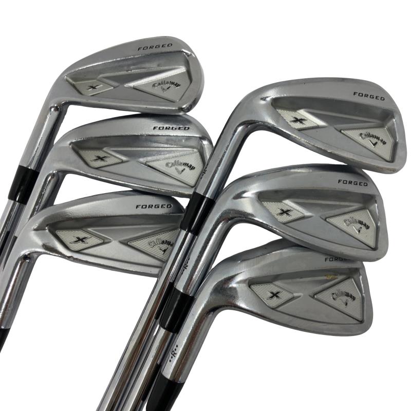 【中古】 キャロウェイ X FORGED(2013) 6S レフティ アイアン書き割り IR リシャフト (フレックス余分の物) メンズ 成人男性用 左ぎっちょ レフティ 左用 D序列付ける ゴルフ野球クラブ