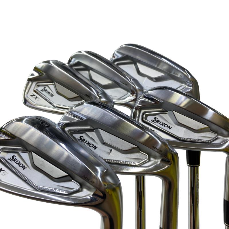 【中古】 ダンロップ SRIXON ZX5 Mk II 6S アイアンセット IR 純正特注シャフト (フレックスS) メンズ 男性用 右利き 右用 Cランク ゴルフクラブ｜ゴルフパートナー 中古クラブ店 55,851円