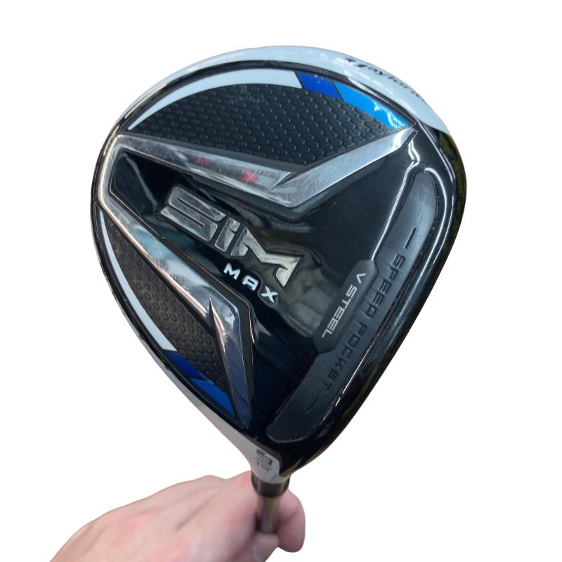 【中古】 テーラーメイド SIM MAX 3W フェアウェイウッド FW TENSEI BLUE TM50(FW) (フレックスR) メンズ 男性用 右利き 右用 Dランク ゴルフクラブ