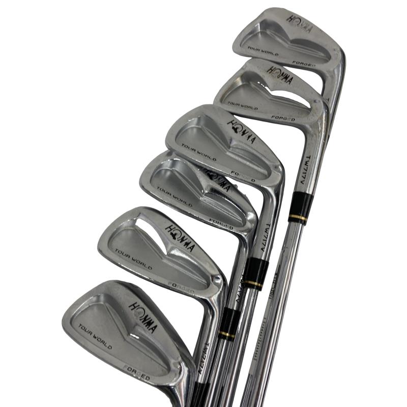 【中古】 本間ゴルフ TOUR WORLD TW717V FORGED 6S アイアンセット IR 純正特注シャフト (フレックスR) メンズ 男性用 右利き 右用 Cランク ゴルフクラブ