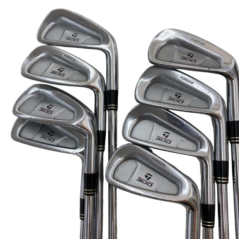 【中古】 仕立て屋お手伝いさん Taylor Made 300 FORGED  8S アイアン仕掛ける IR リシャフト (フレックス余分の物) メンズ 成人男性用 右利き 右用 C価値づける ゴルフ野球クラブ