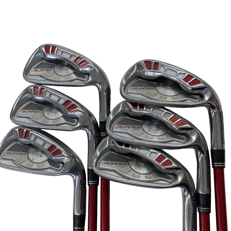 【中古】 テーラーメイド BURNER(2007) 6S アイアンセット IR RE-AX SUPERFAST 55 (フレックスR) メンズ 男性用 右利き 右用 Cランク ゴルフクラブ