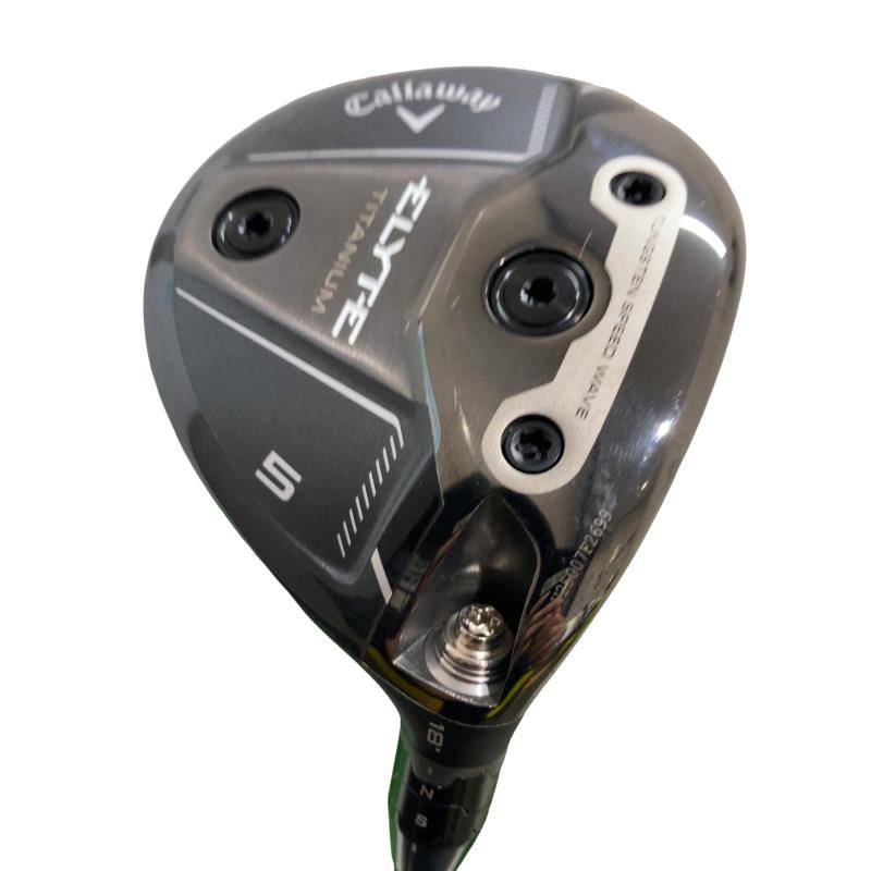 【中古】 キャロウェイ ELYTE TITANIUM 5W USA フェアウェイウッド FW 純然たる特注矢がら (フレックスX) メンズ 成人男性用 右利き 右用 C位置づける ゴルフ野球クラブ
