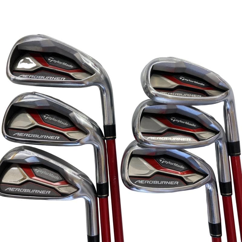 【中古】 テーラーメイド AERO BURNER 6S アイアンセット IR TM7-415 (フレックスS) メンズ 男性用 右利き 右用 Dランク ゴルフクラブ|ゴルフパートナー 中古クラブ店