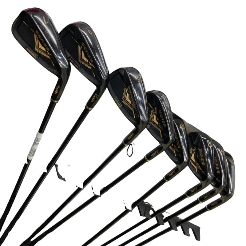 【中古】 本間ゴルフ BERES BLACK 8S アイアンセット IR ARMRQ MX BLACK(IR) (フレックスR) メンズ 男性用 右利き 右用 Cランク ゴルフクラブ