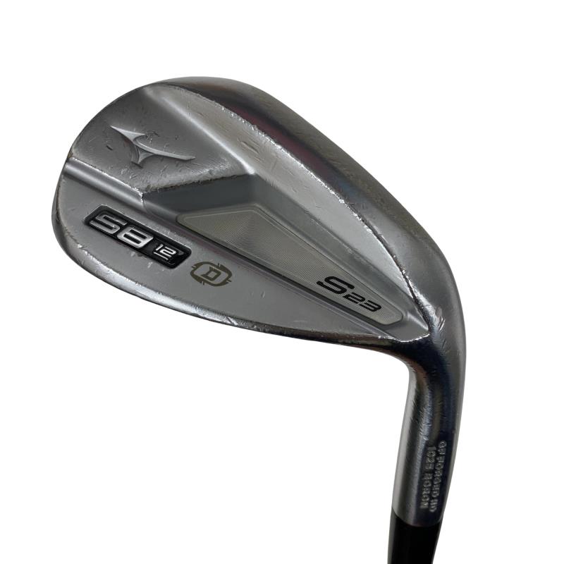 【中古】 ミズノ Mizuno S23(ホワイトサテン) 58°/12°D ウェッジ WG 純正特注シャフト (フレックスS) メンズ 男性用 右利き 右用 Dランク ゴルフクラブ