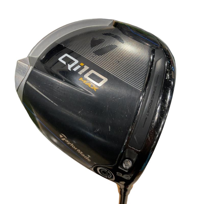 【中古】 テーラーメイド Qi10 MAX 9° ドライバー DR 純正特注シャフト (フレックスS) メンズ 男性用 右利き 右用 Cランク ゴルフクラブ