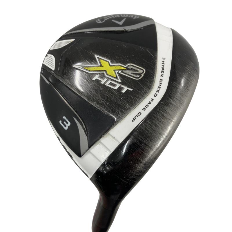 【中古】 キャロウェイ X2 HOT  3W レディース フェアウェイウッド FW X2 HOT(公明正大通い路) (フレックスL) レディース お上さん用 右利き 右用 C序列付ける ゴルフ野球クラブ