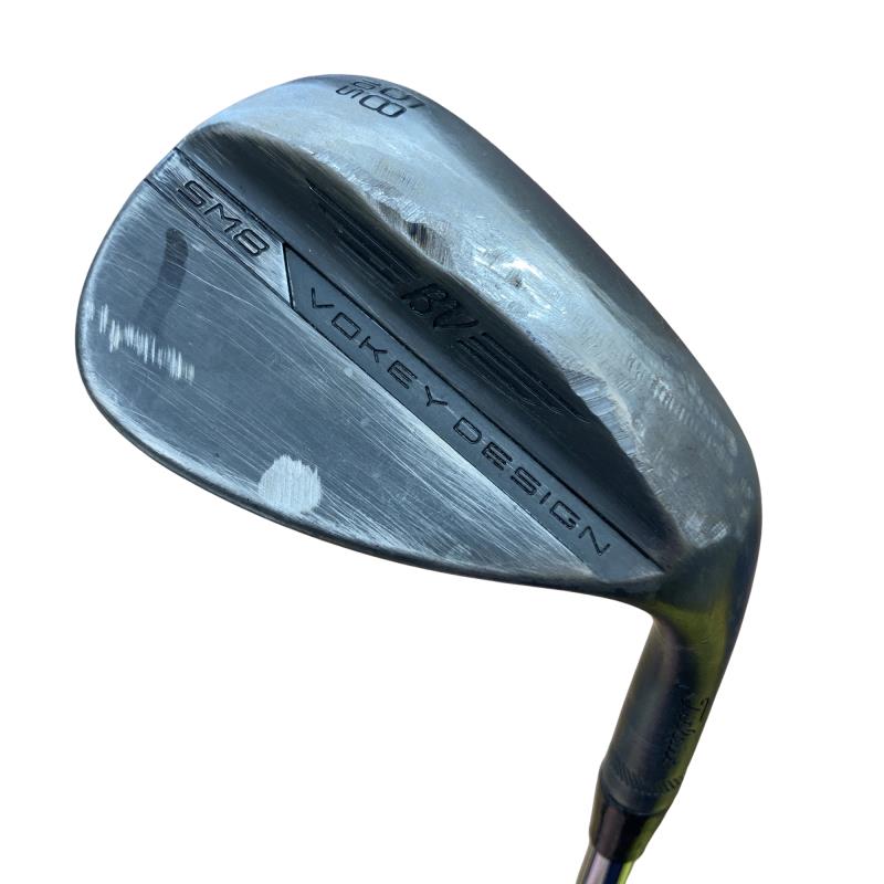 【中古】 タイトリスト VOKEY SPIN MILLED SM8 ジェット機黒いこと 58°/10°S ウェッジ WG Dynamic Gold EX TOUR ISSUE (フレックスS) メンズ 成人男性用 右利き 右用 D価値づける ゴルフ野球クラブ