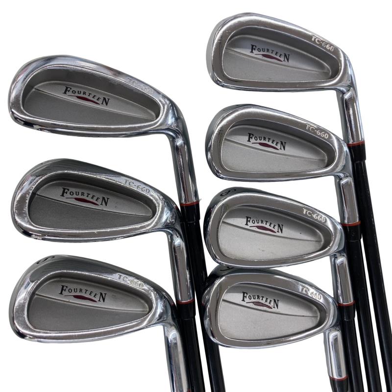 【中古】 フォーティーン TC-660 8S アイアンセット IR MD-370i (フレックスR) メンズ 男性用 右利き 右用 Cランク ゴルフクラブ|ゴルフパートナー 中古クラブ店