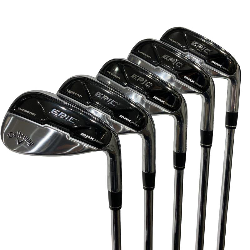 【中古】 キャロウェイ EPIC MAX FAST 5S アイアンセット IR NS PRO ZELOS 7 (フレックスS) メンズ 男性用 右利き 右用 Cランク ゴルフクラブ