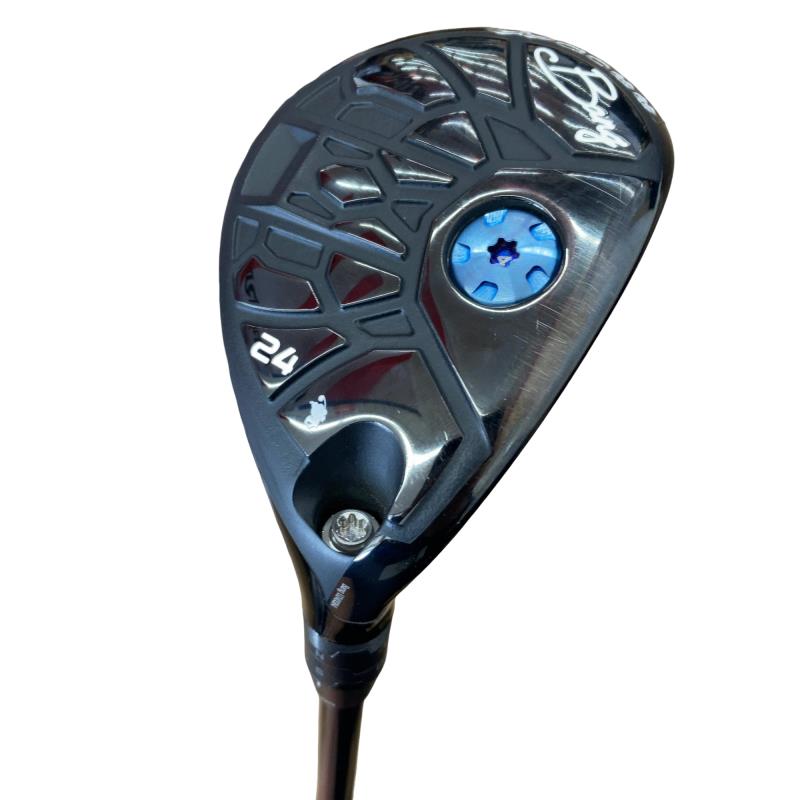 【中古】 Waoww RV-555(黒いこと) 24° ありがた味 UT 完全無欠特注立て坑 (フレックス余分の物) メンズ 成人男性用 右利き 右用 C序列付ける ゴルフ野球クラブ
