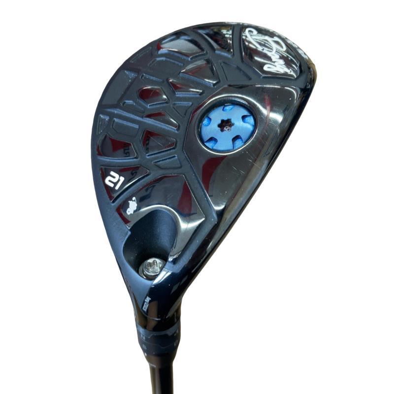 【中古】 Waoww RV-555(黒いこと) 21° ありがた味 UT 完全無欠特注立て坑 (フレックス余分の物) メンズ 成人男性用 右利き 右用 C序列付ける ゴルフ野球クラブ