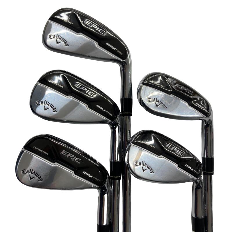 【中古】 キャロウェイ EPIC MAX FAST 5S アイアンセット IR NS PRO ZELOS 7 (フレックスS) メンズ 男性用 右利き 右用 Cランク ゴルフクラブ