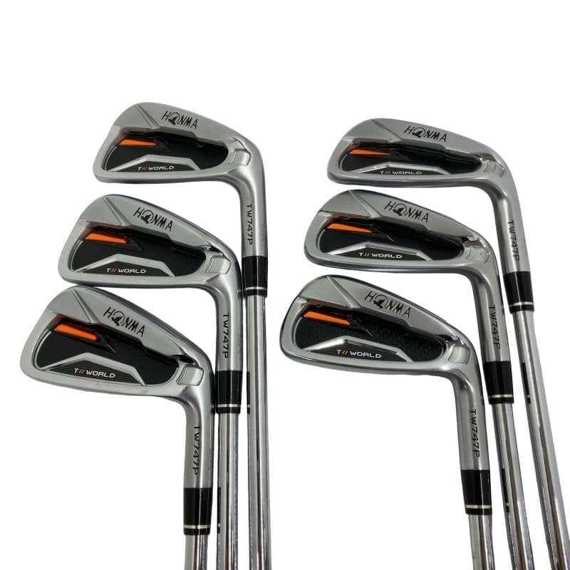 【中古】 本間ゴルフ TOUR WORLD TW747P 6S アイアンセット IR NS PRO 950GH (フレックスS) メンズ 男性用 右利き 右用 Cランク ゴルフクラブ