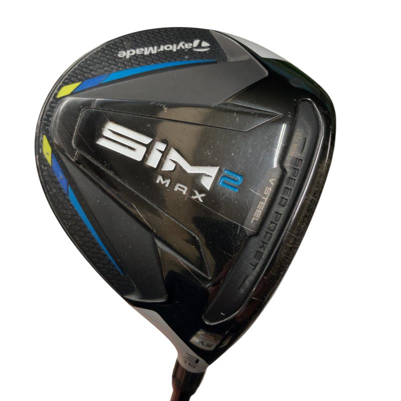 【中古】 テーラーメイド SIM2 MAX 3W フェアウェイウッド FW リシャフト (フレックスその他) メンズ 男性用 右利き 右用 Cランク ゴルフクラブ