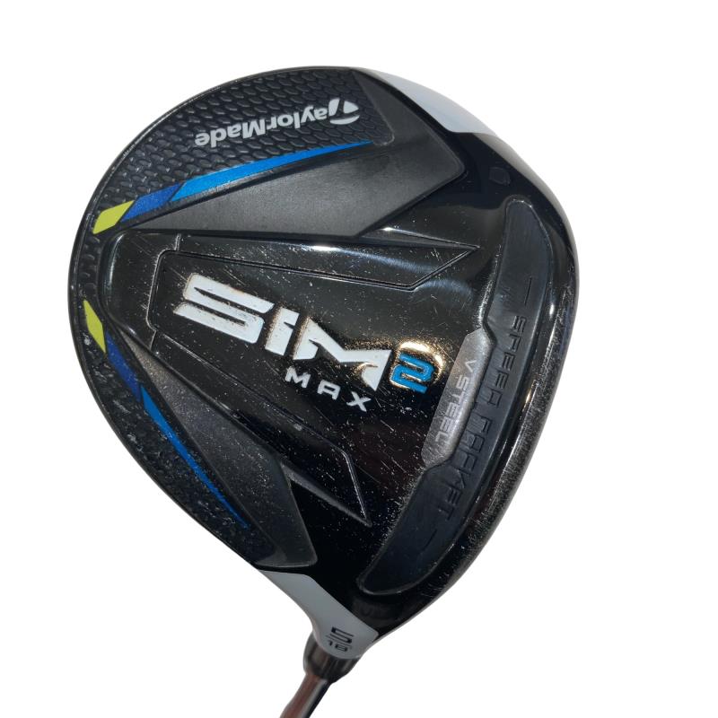 【中古】 テーラーメイド SIM2 MAX 5W フェアウェイウッド FW TENSEI BLUE TM50(SIM2 FW) (フレックスS) メンズ 男性用 右利き 右用 Cランク ゴルフクラブ