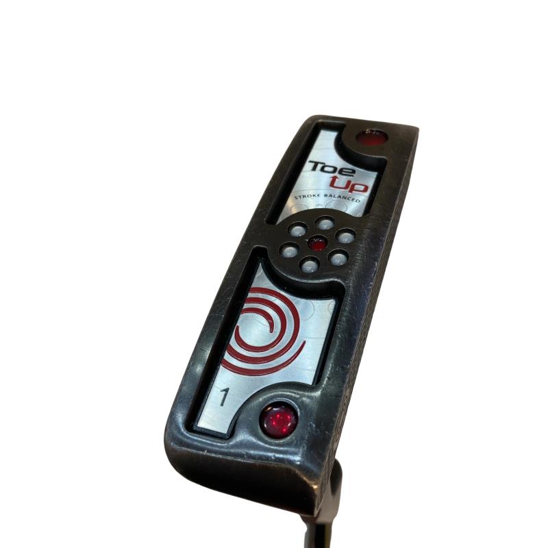 【中古】 オデッセイ Toe Up #1 33in パター PT スチール写真 (フレックス余分の物) メンズ 成人男性用 右利き 右用 C価値づける ゴルフ野球クラブ