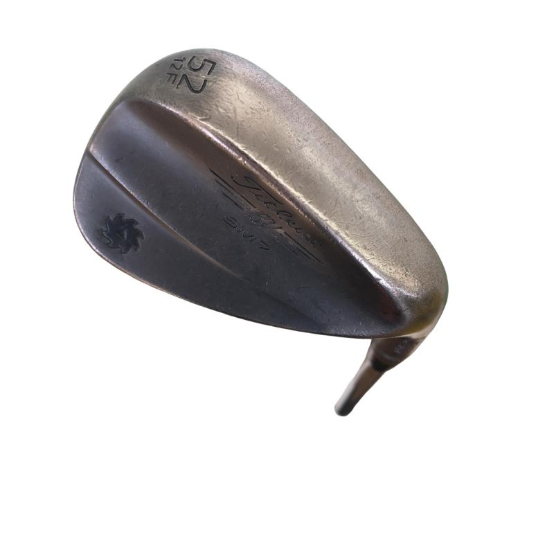 【中古】 タイトリスト VOKEY SPIN MILLED SM7 ジェット機黒いこと 52°/12°F ウェッジ WG Dynamic Gold (フレックスS) メンズ 成人男性用 右利き 右用 D序列付ける ゴルフ野球クラブ