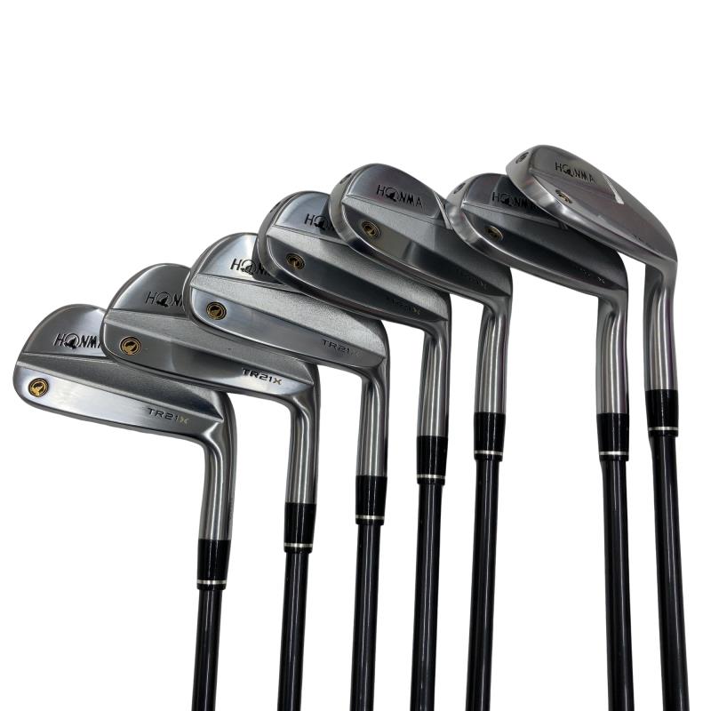 【中古】 本間ゴルフ TOUR WORLD TR21X 7S アイアン書き割り IR 純然たる特注矢がら (フレックスS) メンズ 成人男性用 右利き 右用 C位置づける ゴルフ野球クラブ