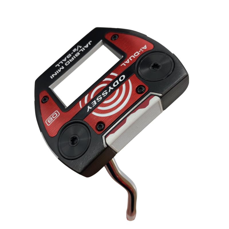 【中古】 オデッセイ Ai-DUAL JAILBIRD MINI 1/2-BALL DB 34インチ パター PT STROKE LAB 90 スチール (フレックスその他) メンズ 男性用 右利き 右用 Cランク ゴルフクラブ|ゴルフパートナー 中古クラブ店