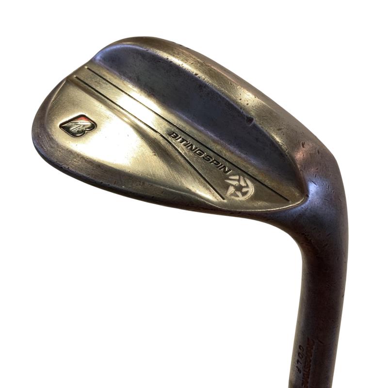 【中古】 ブリヂストン BRIDGESTONE BITING SPIN ノーメッキ 58°/12°A ウェッジ WG 純正特注シャフト (フレックスS) メンズ 男性用 右利き 右用 Cランク ゴルフクラブ