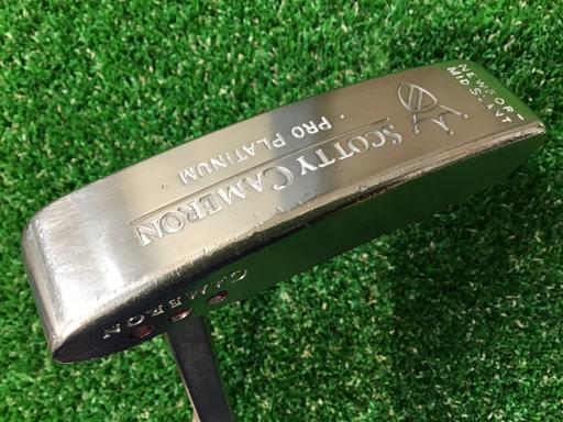 【中古】 タイトリスト SCOTTY CAMERON PRO PLATINUM NEWPORT MID SLANT ●●● パター PT Micro Step (フレックスその他) メンズ 男性用 右利き 右用 Cランク ゴルフクラブ