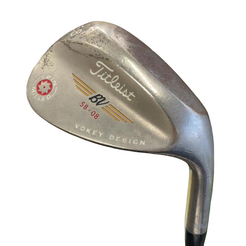 【中古】 タイトリスト VOKEY SPIN MILLED(2009) ブラックニッケル 58°/08° ウェッジ WG Dynamic Gold (フレックスS) メンズ 男性用 右利き 右用 Cランク ゴルフクラブ
