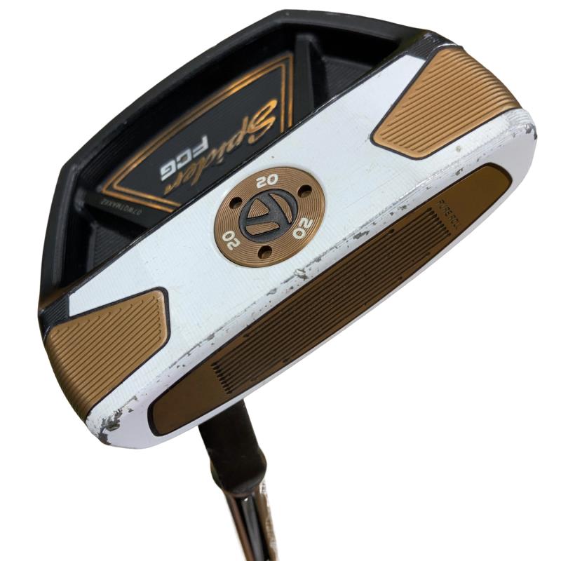 【中古】 仕立て屋お手伝いさん Spider FCG BLACK/WHITE スモールスラント 33in パター PT KBS CT TOUR BLACK (フレックス余分の物) メンズ 成人男性用 右利き 右用 D価値づける ゴルフ野球クラブ