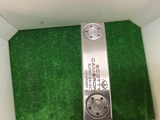 【中古】 タイトリスト SCOTTY CAMERON SUPER SELECT NEWPORT 2 33インチ パター PT スチール (フレックスその他) メンズ 男性用 右利き 右用 Cランク ゴルフクラブ
