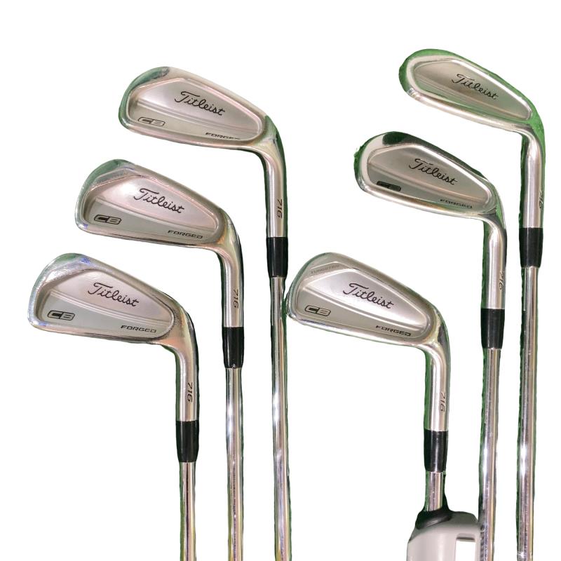 【中古】 タイトリスト Titleist CB 716 6S アイアン仕掛ける IR Dynamic Gold AMT (フレックスS) メンズ 成人男性用 右利き 右用 D価値づける ゴルフ野球クラブ