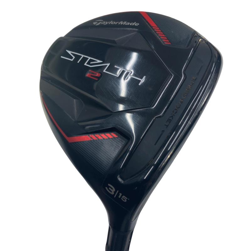【中古】 テーラーメイド STEALTH2 3W フェアウェイウッド FW TENSEI RED TM50(STEALTH FW) (フレックスS) メンズ 男性用 右利き 右用 Cランク ゴルフクラブ