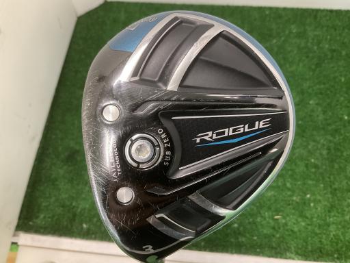 【中古】 キャロウェイ ROGUE SUBZERO 3W レフティ USA フェアウェイウッド FW リシャフト (フレックスその他) メンズ 男性用 左利き レフティ 左用 Cランク ゴルフクラブ
