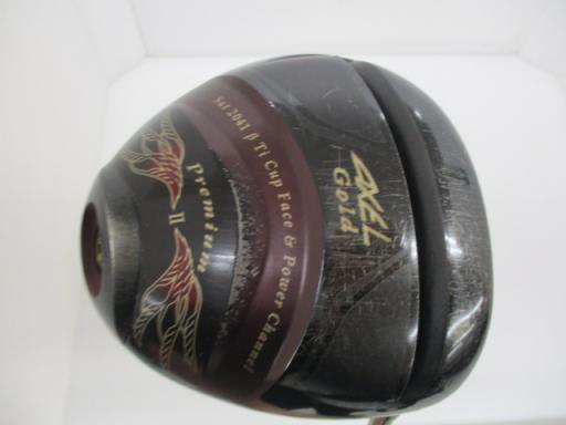 【中古】 つるや AXEL Gold Premium II 黒いこと 10.5° １番ウッド DR AXEL Gold Premium II(１番ウッド) (フレックスR) メンズ 成人男性用 右利き 右用 C価値づける ゴルフ野球クラブ