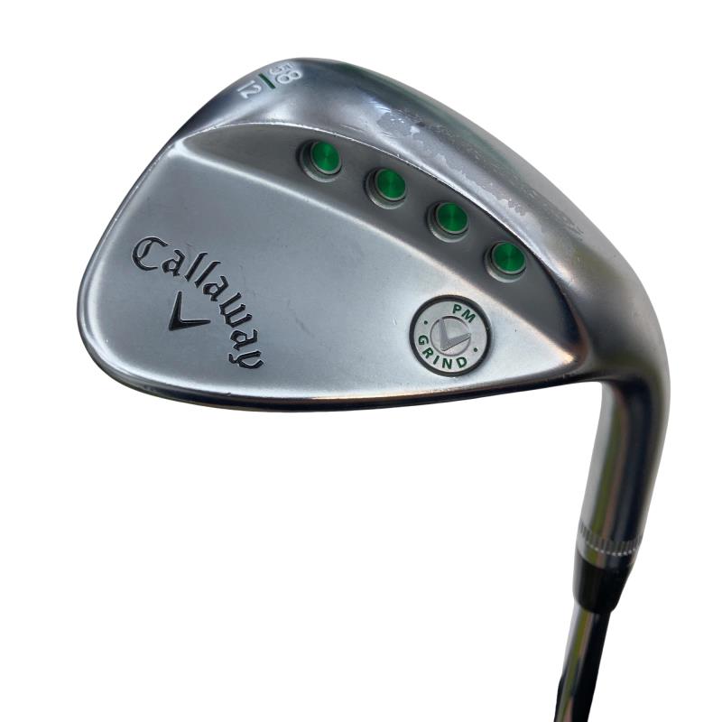 【中古】 キャロウェイ PM GRIND Crメッキ 58°/12° ウェッジ WG KBS Hi-REV 2.0 (フレックス余分の物) メンズ 成人男性用 右利き 右用 C序列付ける ゴルフ野球クラブ