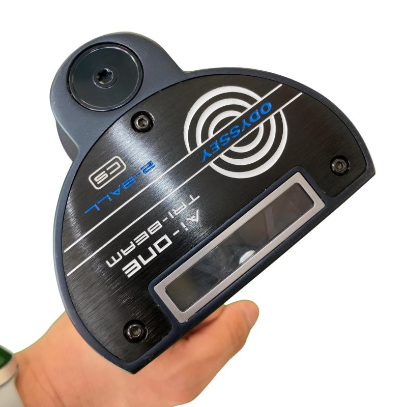 【中古】 オデッセイ Ai-ONE TRI-BEAM 2-BALL CS 34in パター PT STROKE LAB 90 スチール写真 (フレックス余分の物) メンズ 成人男性用 右利き 右用 C序列付ける ゴルフ野球クラブ