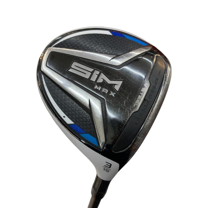 【中古】 テーラーメイド SIM MAX 3W フェアウェイウッド FW TENSEI BLUE TM50(FW) (フレックスS) メンズ 男性用 右利き 右用 Cランク ゴルフクラブ｜ゴルフパートナー 中古クラブ店
