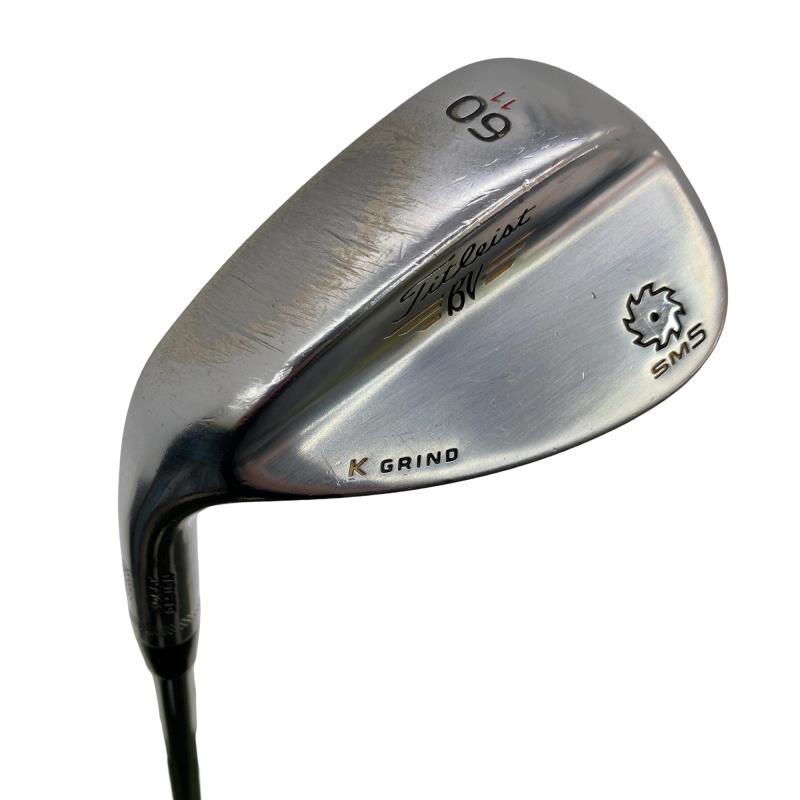【中古】 タイトリスト VOKEY SPIN MILLED SM5 周遊旅行Cr 60°/11°K レフティ ウェッジ WG Dynamic Gold (フレックスS) メンズ 成人男性用 左ぎっちょ レフティ 左用 D価値づける ゴルフ野球クラブ