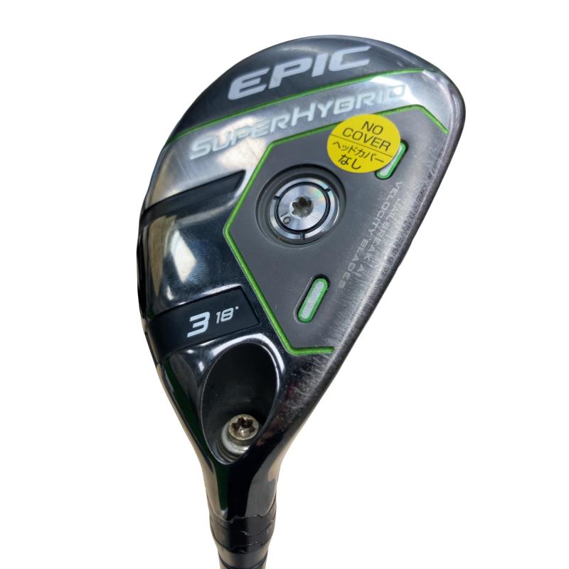 【中古】 キャロウェイ EPIC SUPER HYBRID U3 ありがた味 UT リシャフト (フレックス余分の物) メンズ 成人男性用 右利き 右用 C序列付ける ゴルフ野球クラブ