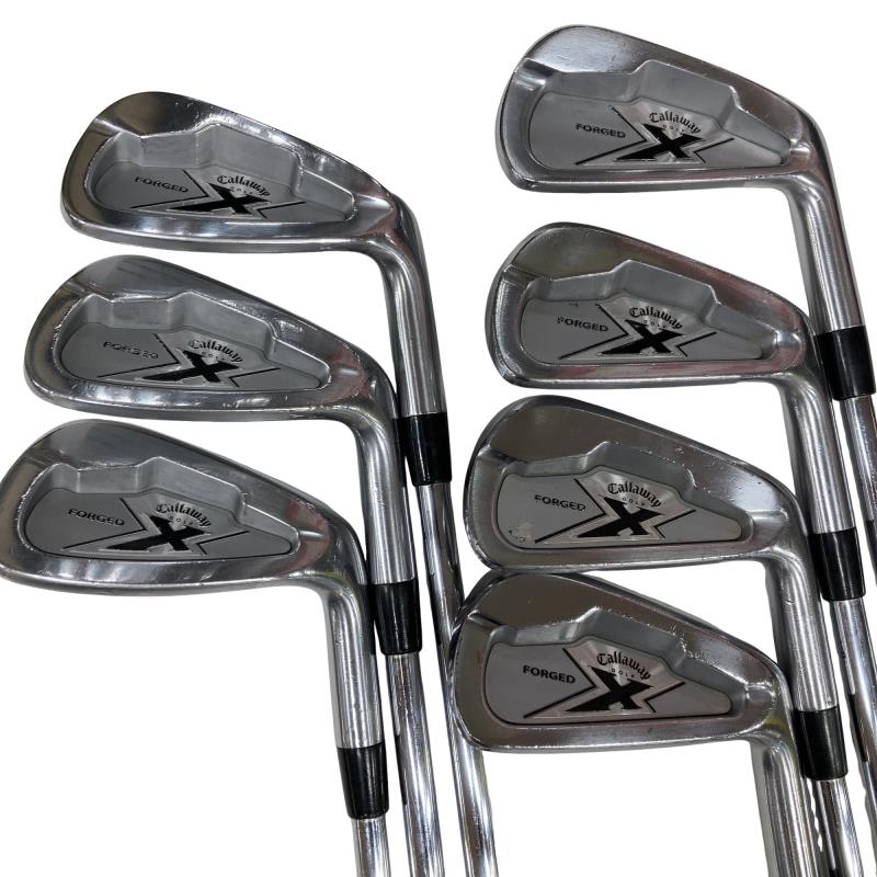 【中古】 キャロウェイ X FORGED 8S アイアンセット IR Dynamic Gold (フレックスS) メンズ 男性用 右利き 右用 Dランク ゴルフクラブ