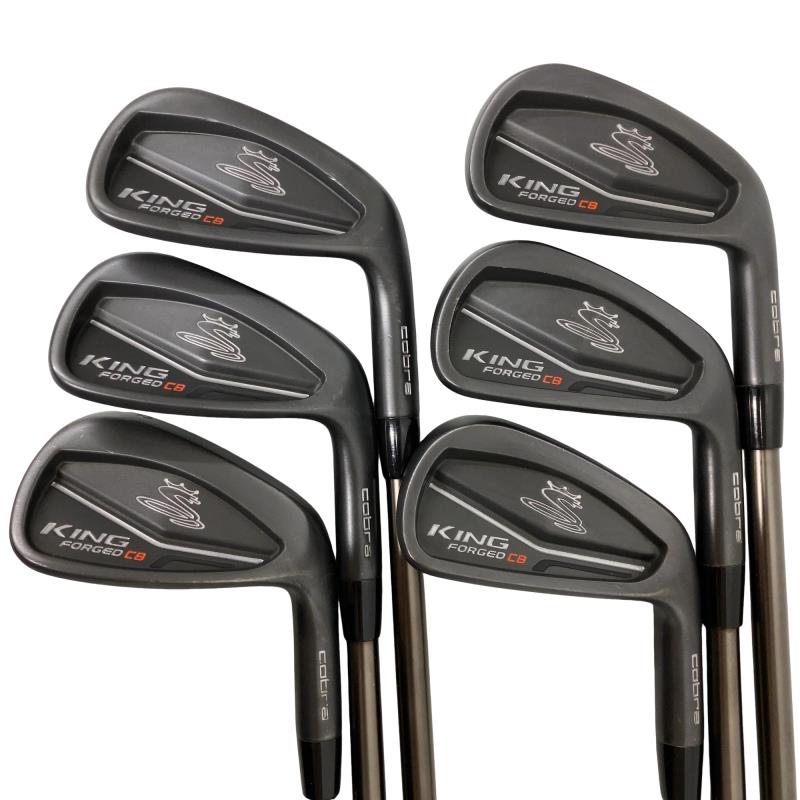 【中古】 コブラ KING FORGED CB(ブラック)(2018) 6S アイアンセット IR リシャフト (フレックスその他) メンズ 男性用 右利き 右用 Cランク ゴルフクラブ