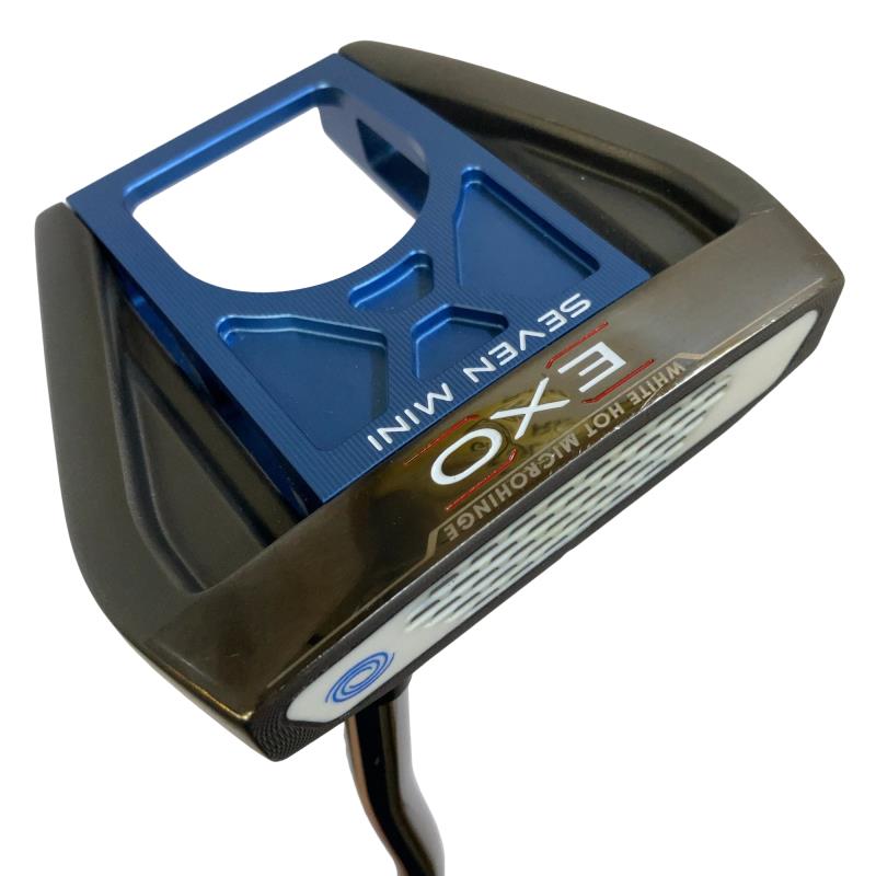 【中古】 オデッセイ EXO SEVEN MINI BLUE 34in パター PT STROKE LAB (フレックス余分の物) メンズ 成人男性用 右利き 右用 C序列付ける ゴルフ野球クラブ
