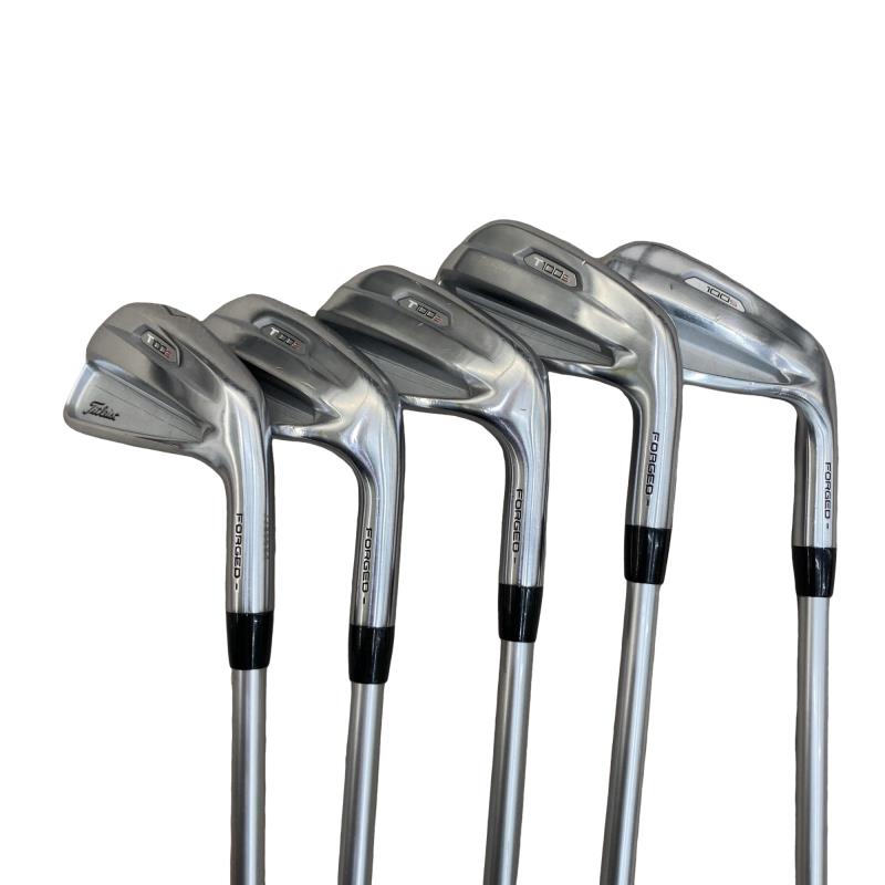 【中古】 タイトリスト Titleist T100S(2021) 5S アイアンセット IR 純正特注シャフト (フレックスS) メンズ 男性用 右利き 右用 Cランク ゴルフクラブ