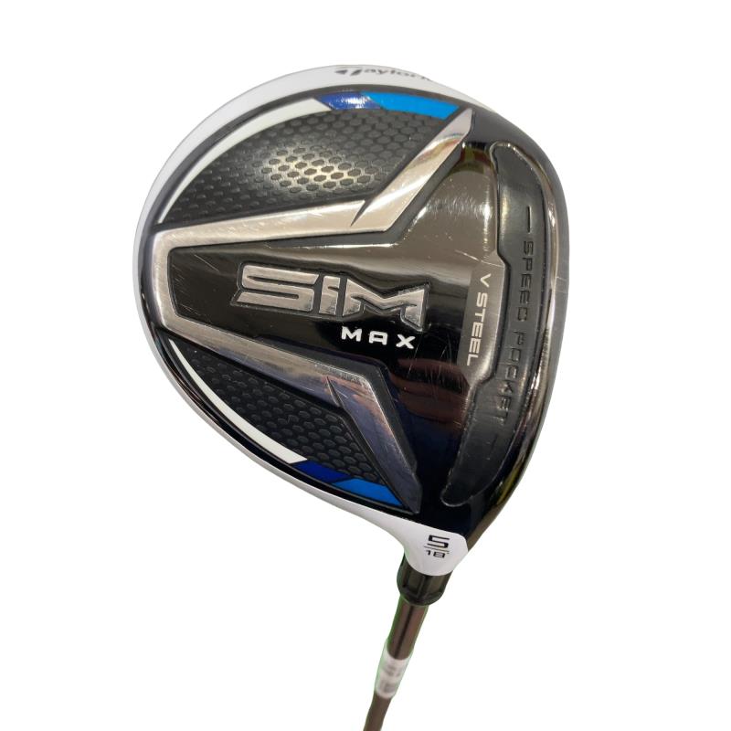 【中古】 テーラーメイド SIM MAX 5W フェアウェイウッド FW リシャフト (フレックスその他) メンズ 男性用 右利き 右用 Cランク ゴルフクラブ