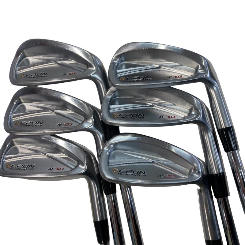 【中古】 エポンゴルフ株式会社 EPON AF-303 6S アイアンセット IR 純正特注シャフト (フレックスX) メンズ 男性用 右利き 右用 Cランク ゴルフクラブ