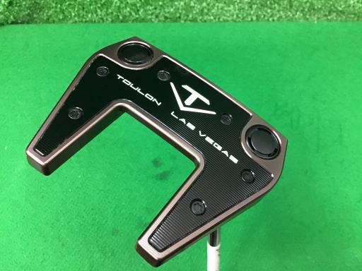 【中古】 TOULON DESIGN 24 COLLECTION LAS VEGAS DB(ダブルベンド) 34in パター PT スチール写真 (フレックス余分の物) メンズ 成人男性用 右利き 右用 B位置づける ゴルフ野球クラブ