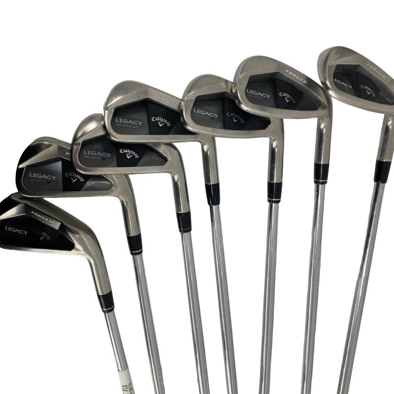 【中古】 キャロウェイ LEGACY BLACK ダーククロムメッキ 6S アイアンセット IR NS PRO MODUS3 TOUR120 (フレックスS) メンズ 男性用 右利き 右用 Cランク ゴルフクラブ｜ゴルフパートナー 中古クラブ店