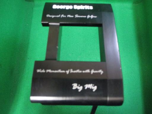 【中古】 George Spirits George Spirits Big Mig 34in パター PT スチール写真 (フレックス余分の物) メンズ 成人男性用 右利き 右用 C位置づける ゴルフ野球クラブ