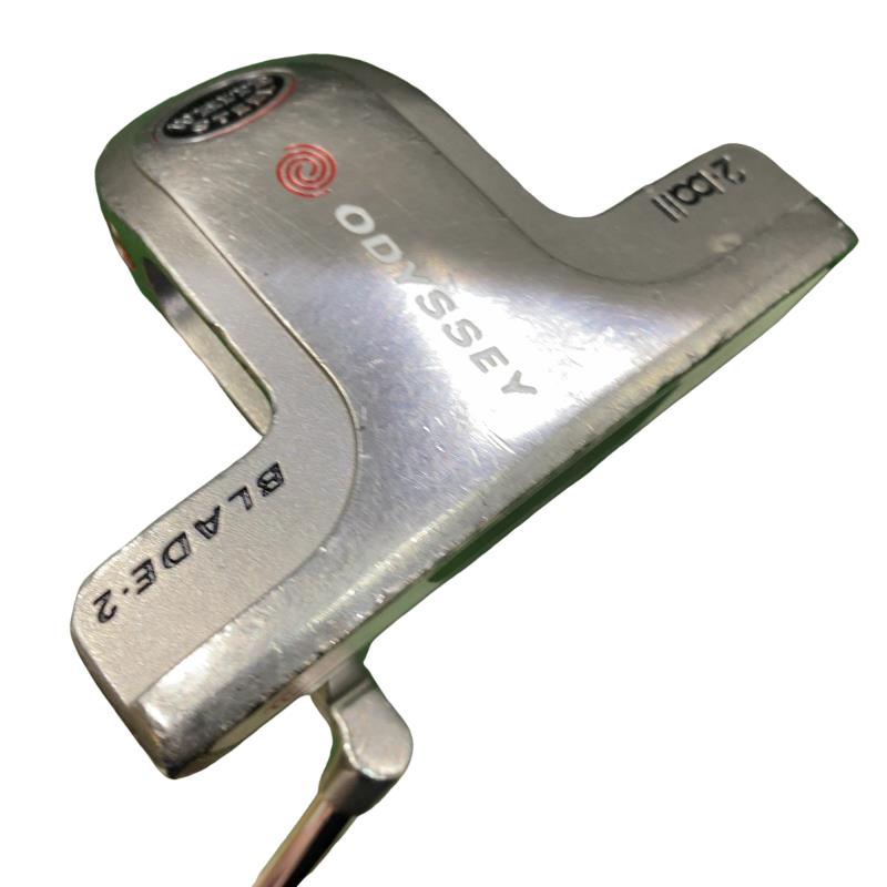 【中古】 オデッセイ WHITE STEEL 2・ball BLADE2 33in パター PT スチール写真 (フレックス余分の物) メンズ 成人男性用 右利き 右用 C位置づける ゴルフ野球クラブ